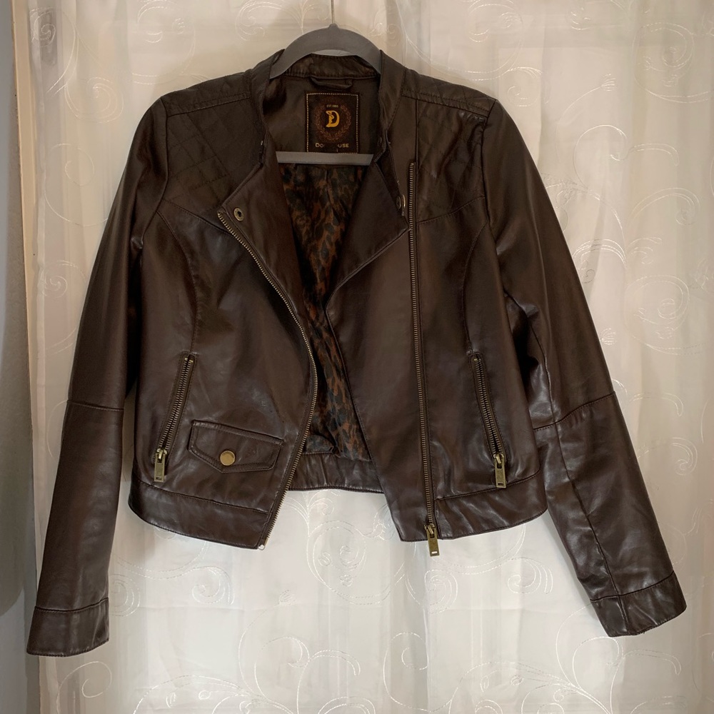 Brown (leather looking) jacket